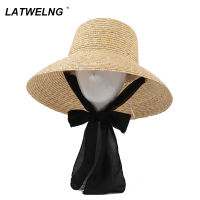 ใหม่ผู้หญิงกว้าง brim Sun หมวก rabbion UV Protection straw boater หมวกขนาดใหญ่หมวกชายหาดฤดูร้อนหมวกชาวประมงขายส่ง