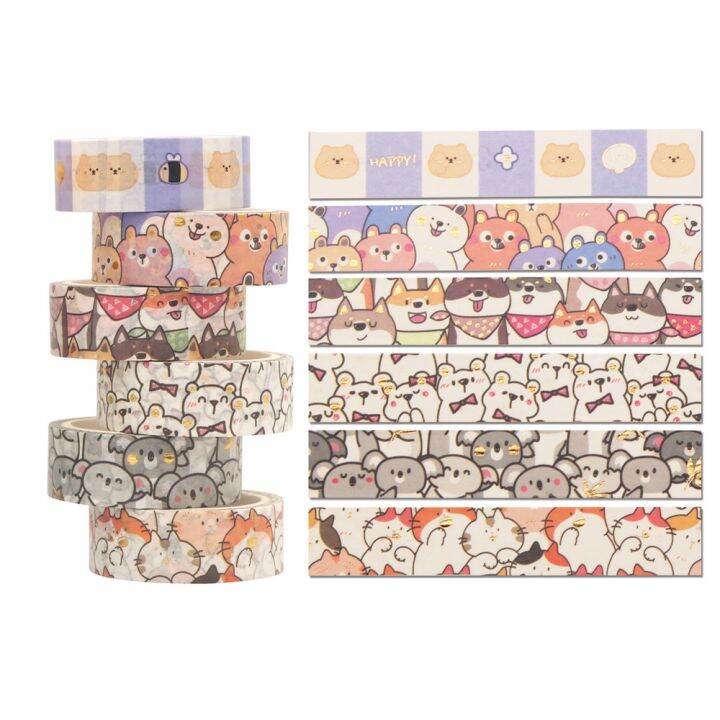 พร้อมส่ง-boxsetเทปวาชิ-เทป-washi-เทปตกแต่ง-น่ารัก-เทปกาว-ตกแต่งไดอารี่-สมุด-diy-ชิบะ-ทาสหมา-กาว-เทปกาว-กาว3m-3m-กาว2หน้า-เทปกาว-เทปกันลื่น-เทปกาวกันน้ำ-เทป