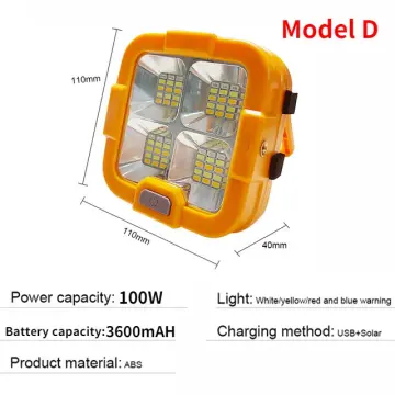 New Rechargeable Solar Flood Light Outdoor Portable LED Reflector Spotlight  Rechargeable Projector Floodlight Construction Lamp - AliExpress