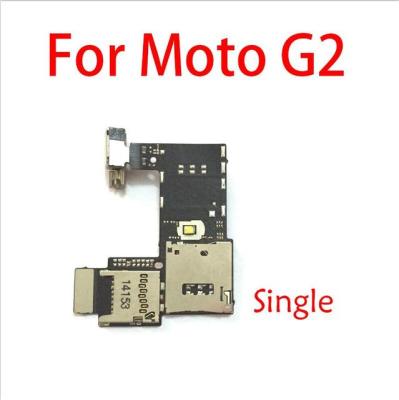 ใหม่ที่วางเครื่องอ่านการ์ดช่องสายไฟบอร์ดตัวเชื่อมสายริบบิ้นสำหรับ Moto G2 G3 G5พลัส Z Z2 Play อะไหล่ซูมหนึ่งชิ้น