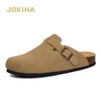 Mens Spring Shoes 2022 New Camel Classic Closed Toe Mule Slippers Flock Fashion Brown Cork Sandals Man Uni 35-45