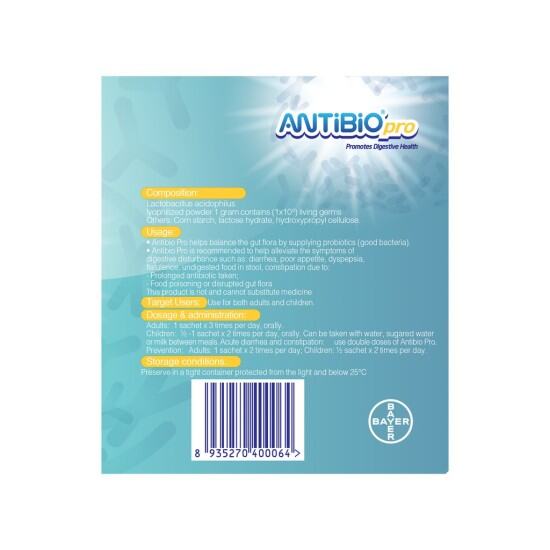 Thực phẩm bảo vệ sức khoẻ bổ sung lợi khuẩn antibio pro 100 gói - ảnh sản phẩm 3