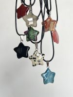 【hot】 Trend Stone Hexagon Star Pendant Necklace for Fluorite Pendulum Jewelry