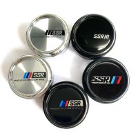 4pc 61mm SSR Wheel Center Cap Chrome Modified Sports Wheel Hub Cap Cover Fit for SSR Wheel