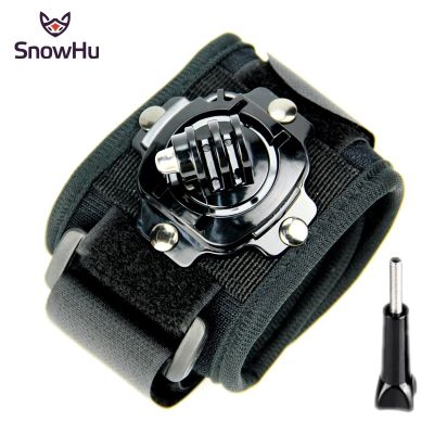 Snowhu อุปกรณ์เสริม Gopro อุปกรณ์ติดข้อมือหมุนได้360องศาสายคล้องมือสำหรับ Xiaomi Yi 4K กล้อง Go Pro ฮีโร่8 7 6 5 4 Sjcam Gp128