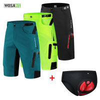 WOSAWE Summer Thin Cycling Shorts Breathable Padded Underwear Shockproof Bicycle Trouser MTB Road Bike Underwear Shorts for Man