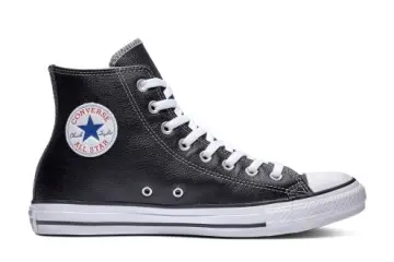 Mens black clearance leather converse shoes