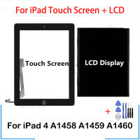 หน้าจอ LCD สำหรับ iPad 4 A1458 A1459 A1460,อะไหล่ซ่อมส่วนประกอบของบ้านหน้าจอสัมผัสสำหรับ Ipad 4แท็บเล็ตอะไหล่หน้าจอ