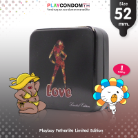 ถุงยางอนามัย 52 เพลย์บอย เฟทเธอร์ไลท์ ถุงยาง Playboy Fetherlite Limited Edition ผิวเรียบ บางพิเศษ (1 กล่อง)