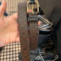 ของแท้!! พร้อมส่งในไทย!!  Coach Classic Belt In Signature Canvas , 25 mm