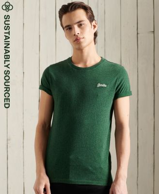 SUPERDRY ORANGE LABEL VINTAGE EMBROIDERY T-SHIRT - เสื้อยืด สำหรับผู้ชาย สี Willow Green Grit