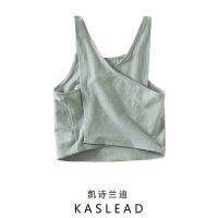 KASLEAD new ladies European and American wind sexy back cross linen jacket. 09189021506 ❤