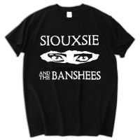 เสื้อยืดผู้ชายผู้หญิงเสื้อยืดลายฮาราจูกุ Siouxsie และ The Banshees เสื้อยืดลายกราฟิกแนวโกธพังก์สุดเท่