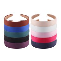 【YF】 wholesale 3cm Solid Color Headband For Women Plastic Padded Hairbands Fashion Headwear Head Band Hair Accessories