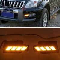 ไฟตัดหมอกแสงวิ่งเวลากลางวัน2009 LED สำหรับ Toyota Prado 120 L Cruiser FJ120 2003 2004 2005 2006 2007 2008