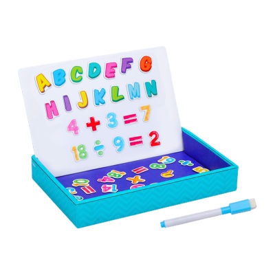 วาดน่ารักเรขาคณิตกระดานสองด้านจำนวนจดหมายของเล่นเพื่อการศึกษาเกม DIY สำหรับเด็กของขวัญจินตนาการจิ๊กซอว์แม่เหล็ก