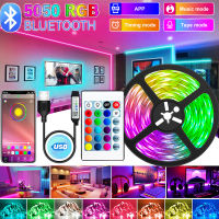 USB หลอดไฟ Led Strip RGB 5050 2835ไฟ LED บลูทูธ APP ควบคุมที่มีความยืดหยุ่นโคมไฟเทปริบบิ้นไดโอด Luces ทีวี Backlights ประดับห้อง *