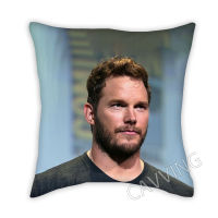 Chris Pratt 3D พิมพ์โพลีเอสเตอร์ปลอกหมอนตกแต่งโยนปลอกหมอนสแควร์ซิปปลอกหมอนของขวัญแฟน