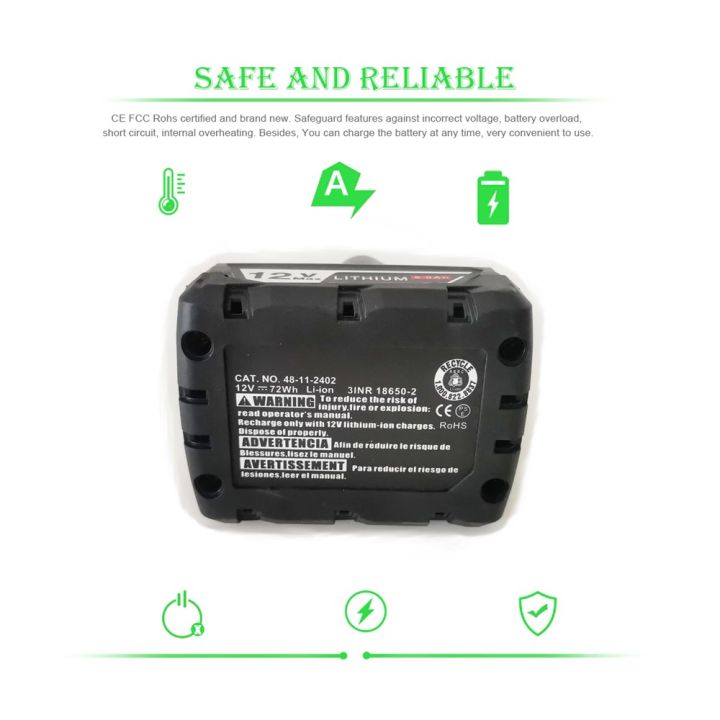 แบตเตอรี่-bosch-bat411-12v-4000mah-high-quality-replacement-battery-for-bosch