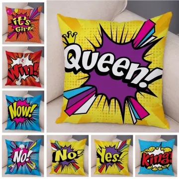 Red yellow and blue best sale throw pillows