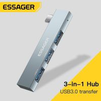 3 In 1 Type C ไปยัง USB ฮับ3พอร์ต C ปลั๊กขยายแบบพกพา USB C USB ความเร็วสูง USB ศูนย์กลางสำหรับ Macbook คอมพิวเตอร์มืออาชีพอุปกรณ์เสริม