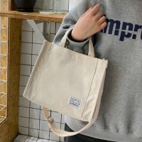Feng Qi shop Womens Bag Corduroy Ladies Handbags Trend Single Shoulder Bag Solid Color Buckle Messenger Bag Small Square Bag