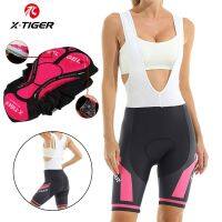 【LZ】✠♟♞  X-tiger ciclismo bib shorts mulher calças de bicicleta calças de secagem rápida respirável bibs shorts com gel acolchoado