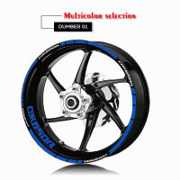 Motorcycle Wheel Rims Reflective Stickers Tire logo Decals moto decorative Accessories set For CBR650R cbr 650r