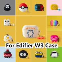 READY STOCK!  For Edifier W3 Case Cool Tide Cartoon Series for  Edifier W3 Casing Soft Earphone Case Cover