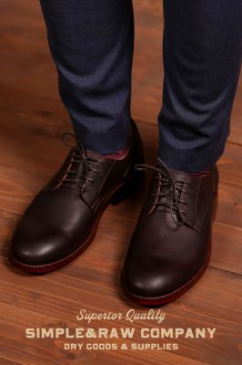 Simple&amp;Raw - SH301 Woodstock Derby Shoes (Brown)
