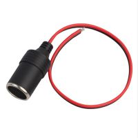 New 12v 18A Max.120W Female Car Cigarette Lighter Charger cable Female Socket Plug Connector Adapter Universal 1pcs 30cm Electrical Connectors