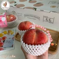 ส่งรถเย็นฟรี! Momo white Peach ?(2 ลูก/ pack) พีชสีชมพู นำเข้าจาก Sweet jewelry farm??‍? ผลไม้