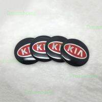 Auto parts 4PCS 65mm Aluminum alloy car Logo Car Wheel Hub Center Cap Sticker for KIA car Styling Accessory qing0