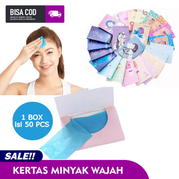 Kertas Minyak ISI 50 PCS Kertas Penyerap Minyak Wajah Oil Control / Oil