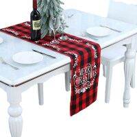 Table Polyester-cotton Plaid Flag Many Style Christmas Festive Decorations