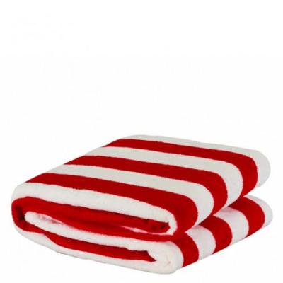 BARI เบสิโค ผ้าห่มพรีเมี่ยมฟลีซ รุ่นสตริป ขนาด 50 x 80 นิ้ว สีขาวแดง