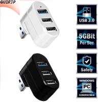 GUIRJP สากล มินิ หมุนได้ ความเร็วสูง 3พอร์ต USB 3.0 Hub กล่องแยก อะแดปเตอร์