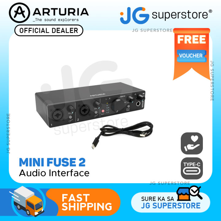 Multi　for　Producers　JG　Presets　Musicians,　USB-C　Interface　USB　Hub　(Black)　PH　and　Portable　Superstore　Audio　Arturia　and　with　Podcasters　MiniFuse　Lazada　2x2　Built-In