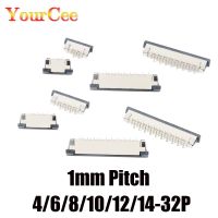 10Pcs FPC Connector 1mm Pitch Drawer type Upper/ Bottom contact Type Socket FFC Flat Cable Socket 4P 6P 8P 10P-32Pin