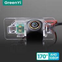 Greenyi Kamera Spion ติดรถยนต์170 ° ความละเอียดสูง1080P สำหรับ BMW 1/3/7/5ซีรีส์ E39 E46รถย้อนกลับ E53 E82 E90 E91 X5 X6การมองเห็นได้ในเวลากลางคืนใหม่