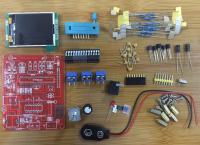 เครื่องกำเนิดความถี่คลื่นสี่เหลี่ยม PWM มิเตอร์วัดแรงดันไฟฟ้า ESR ไดโอดตัวเก็บประจุ LCR DIY อุปกรณ์ทดสอบตัวต้านทาน M328รัสเซีย