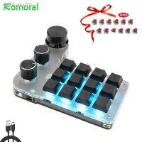 แฟชั่น☜Rhe20 Botão De Volume Teclado Personalizado Programação Macão Gaming Photoshop Hotswap Mecânico Copiar Colar