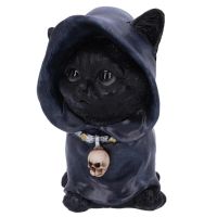 Cat Figurine Halloween Resin Ornament Kitchen Bedroom Table Pendant Kid Toy Desktop Craft Decoration For Party Gathering