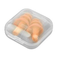 2pcs Soft Foam Ear Plugs Sound Insulation Ear Protection Earplugs Anti-noise Sleeping Plugs for Travel Silicone Box Size 28*11mm Ear Protection