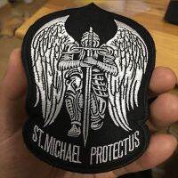 ● 2019 New St. Michael protects America Tactical Army ISAF PATCH Wings Sword badges for clothes Backpack Hook amp;Loop Fastener