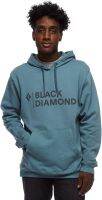 Black Diamond Equipment Mens Stacked Logo Hoody - Walnut Heather - Large