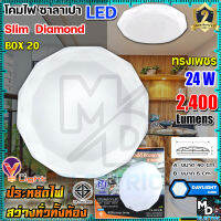 V-LIGHT โคมไฟซาลาเปา 24W โคมไฟติดเพดาน LED 24 วัตต์ แสงสีขาว (ผิวเรียบ) (ยกลัง 20 PCS.)