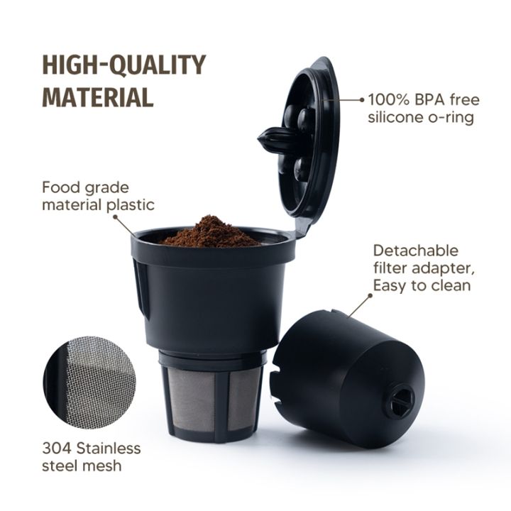 2-pcs-refillable-coffee-filter-cup-reusable-coffee-pod-filled-capsule-compatible-with-keurig-1-0-k-cup-coffee-makers