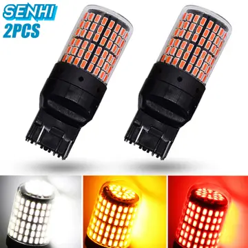 2Pcs T20 W21W LED Canbus W21/5W LED White Red 7440 7443 LED Bulb for Car  Daytime Running Position Parking Light Driving Lamp DRL