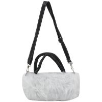 Lady Girl Pretty Cute Lovely Plush Fur Hairy Handbag Shoulder Bag Messenger Bag (White)